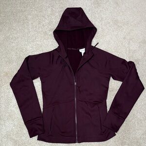 Athleta Unstoppable fleece lined jacket, XS, Spiced Cabernet